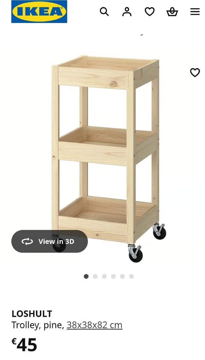 Ikea Loshult trolley - Image 3