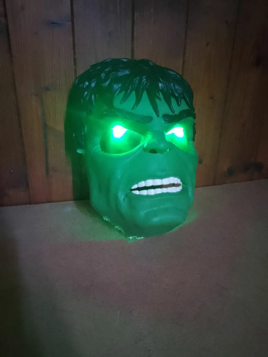 Halloween Hulk mask with light - Image 4