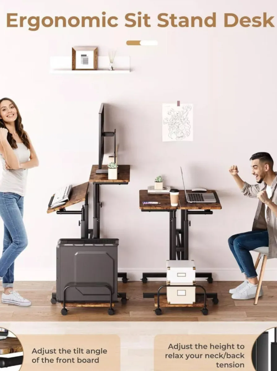 NEW Standing / Sitting Desk Height Adjustable - Image 1