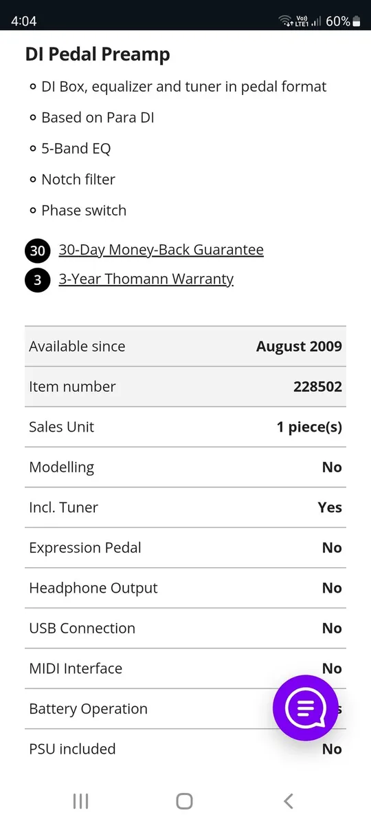 LR Baggs Guitar Pedal - Image 4