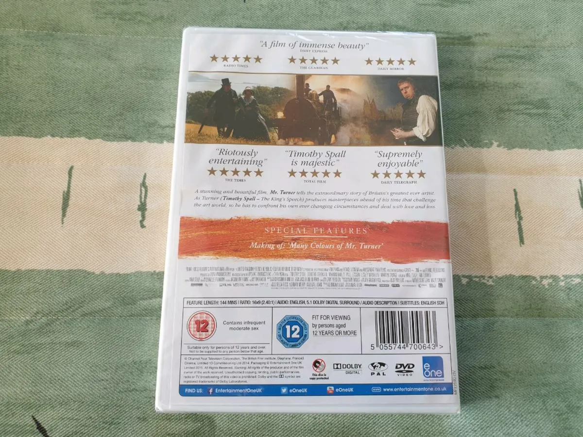 Mr Turner DVD 2014 Timothy Spall Lesley Manville - Image 2