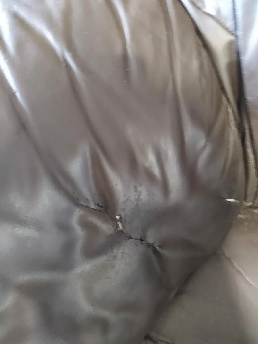 Three piece suite leather - Image 3