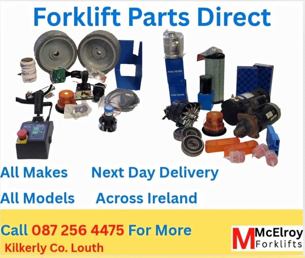 Forklift, boomlift and mini digger parts - Image 1