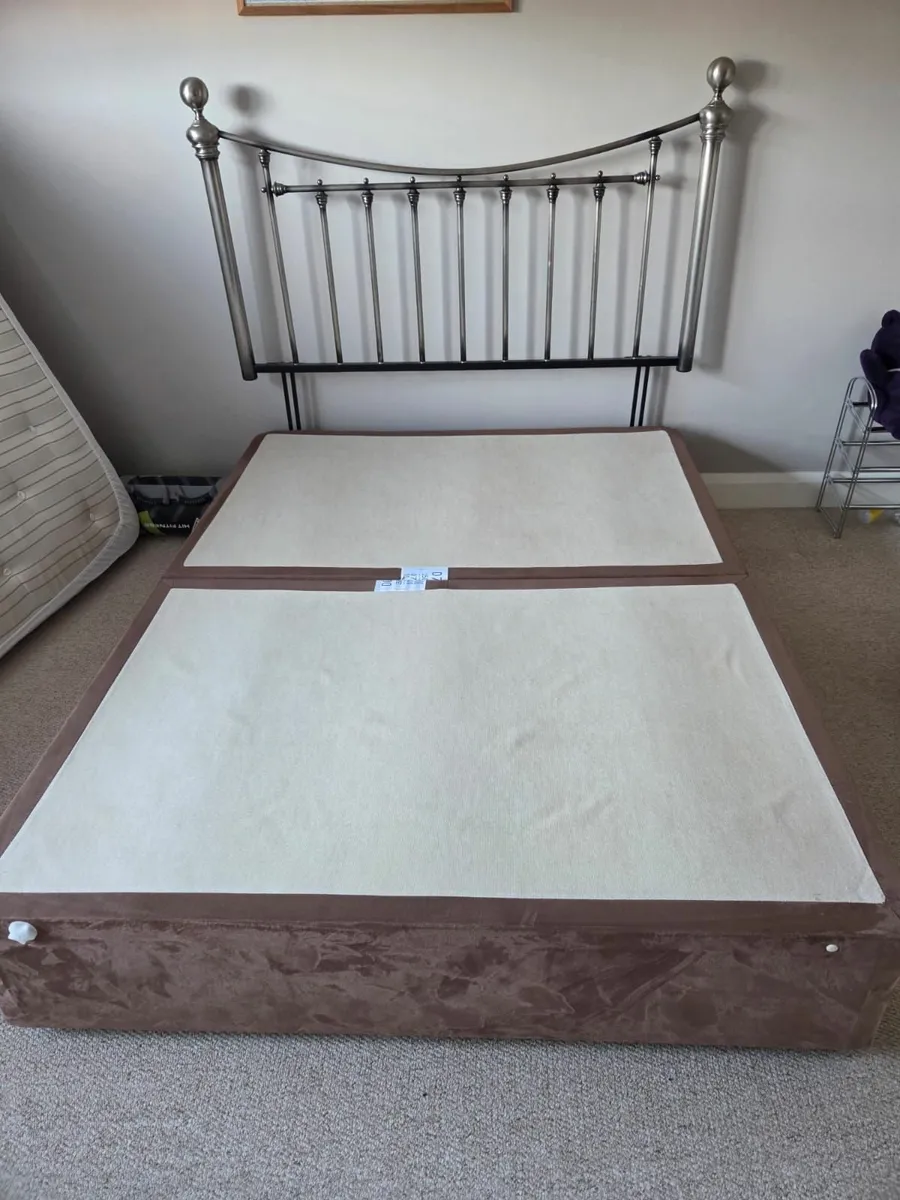 King size bed and headboard - Image 2