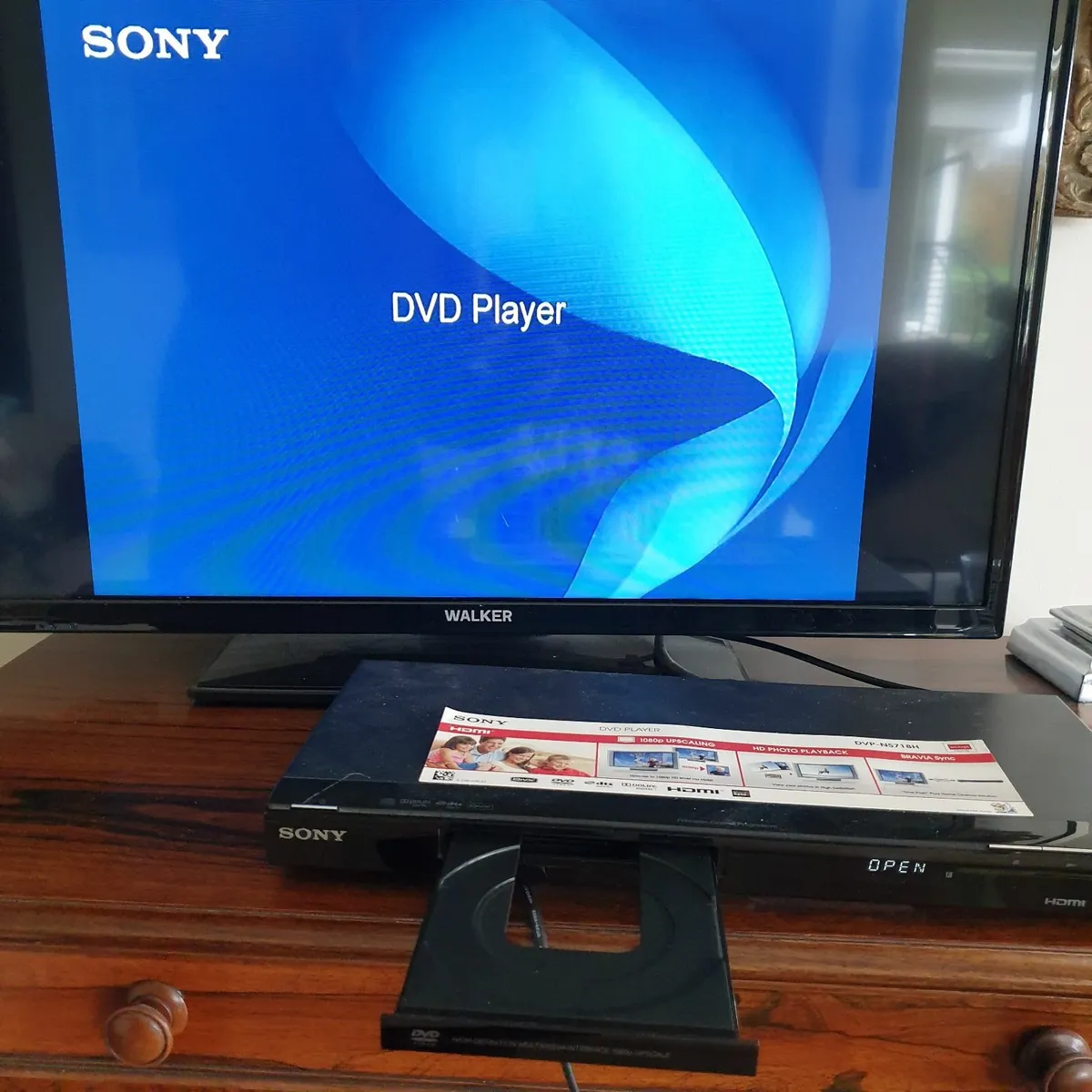 Sony DVD player with DVDs - Image 2