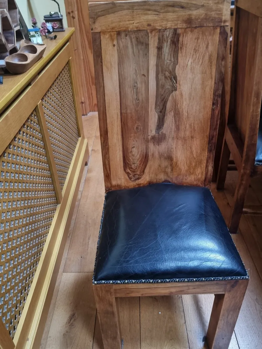 Dinning Room Sheesham/Acacia Wooden Chairs - Image 2
