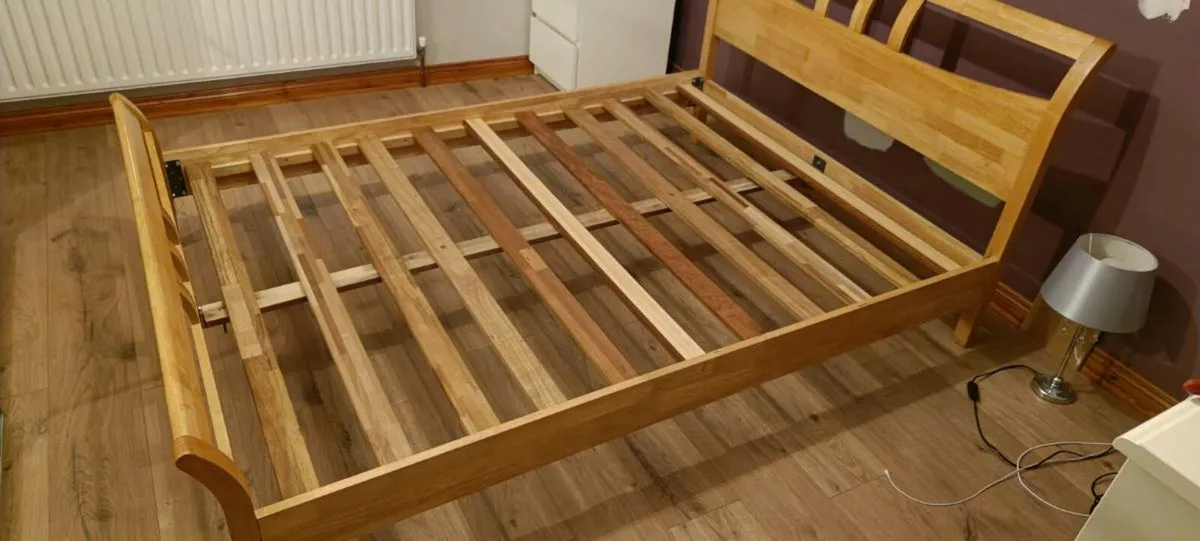 Pine double bed - Image 2