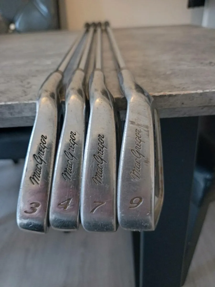McGregor golf irons. Right handed clubs - Image 1