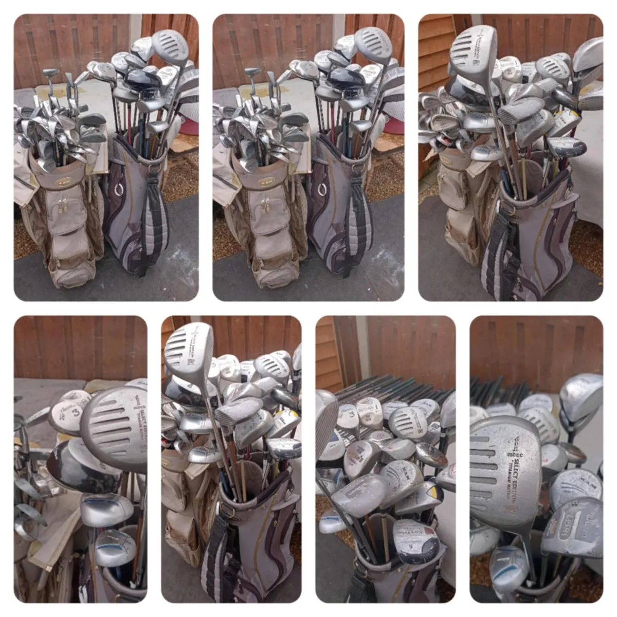 A selection of golf clubs. Right handed clubs. - Image 1