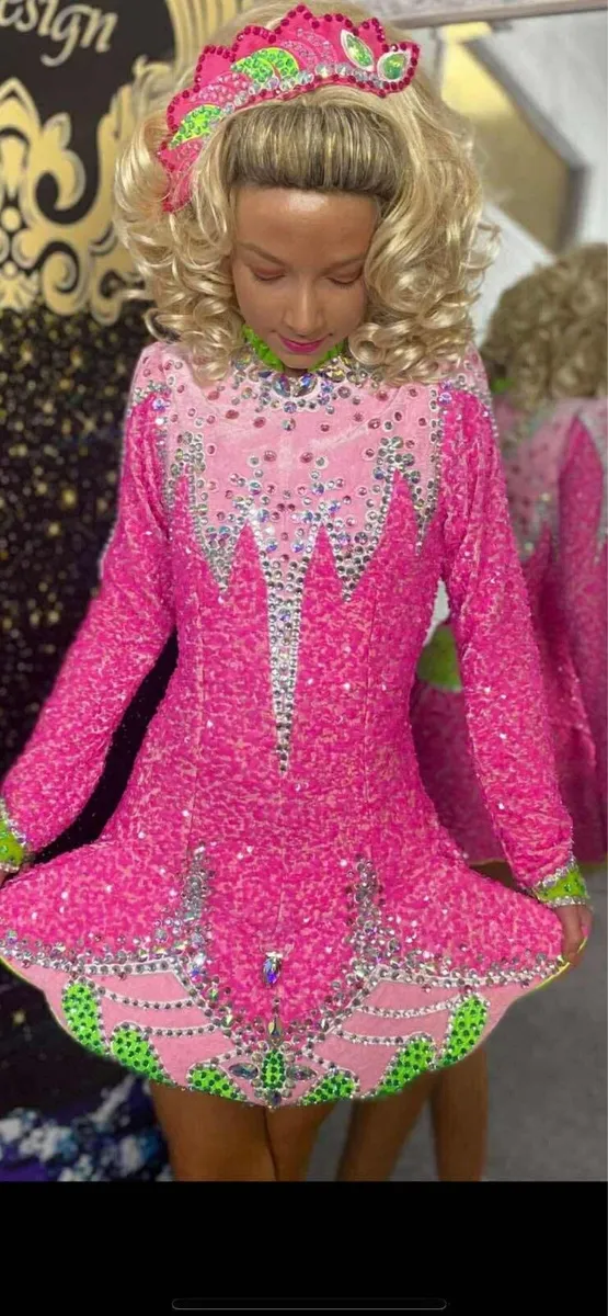 Stunning Irish dancing dress for sale - Image 1