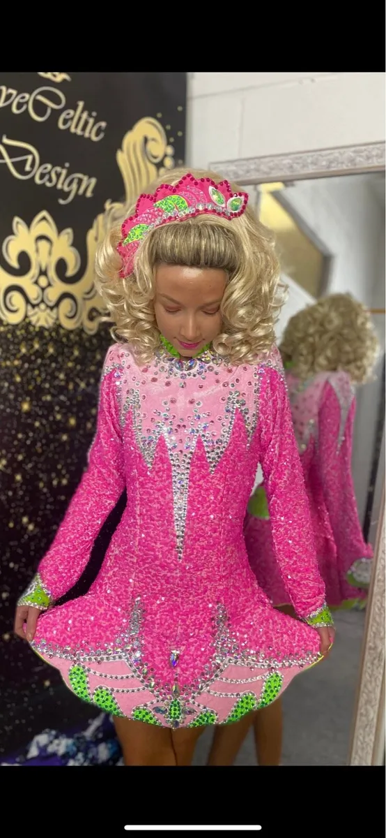 Stunning Irish dancing dress for sale - Image 2