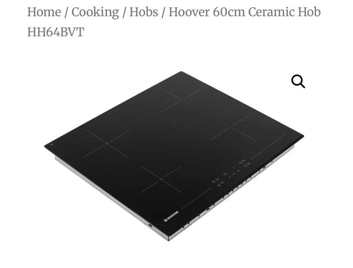 Hoover 60cm Ceramic Hob | HH64BVT - Image 1