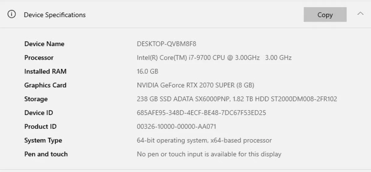 Gaming PC - Intel i7-9700 & Geforce 2070 Super - Image 3