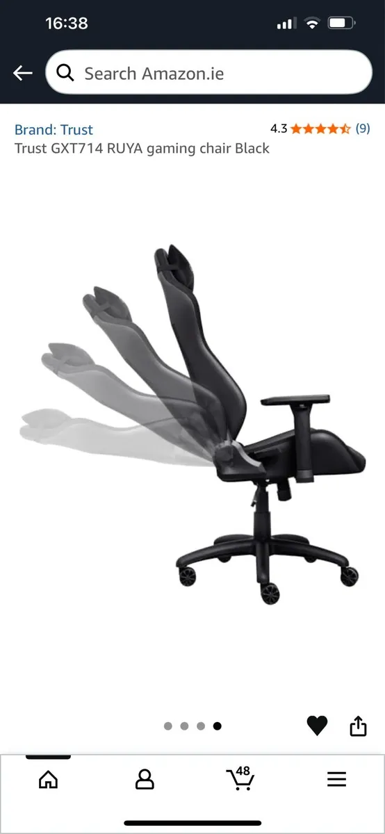 Trust GXT714 RUYA gaming chair Black - Image 3