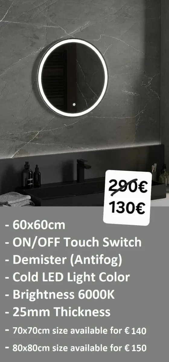 LED Bathroom Mirror - Image 1