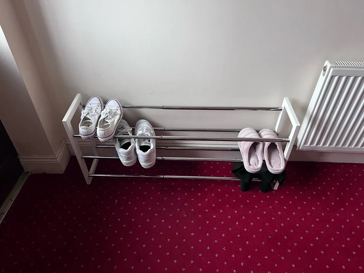 Expandable Shoe Rack - Like New - Image 2