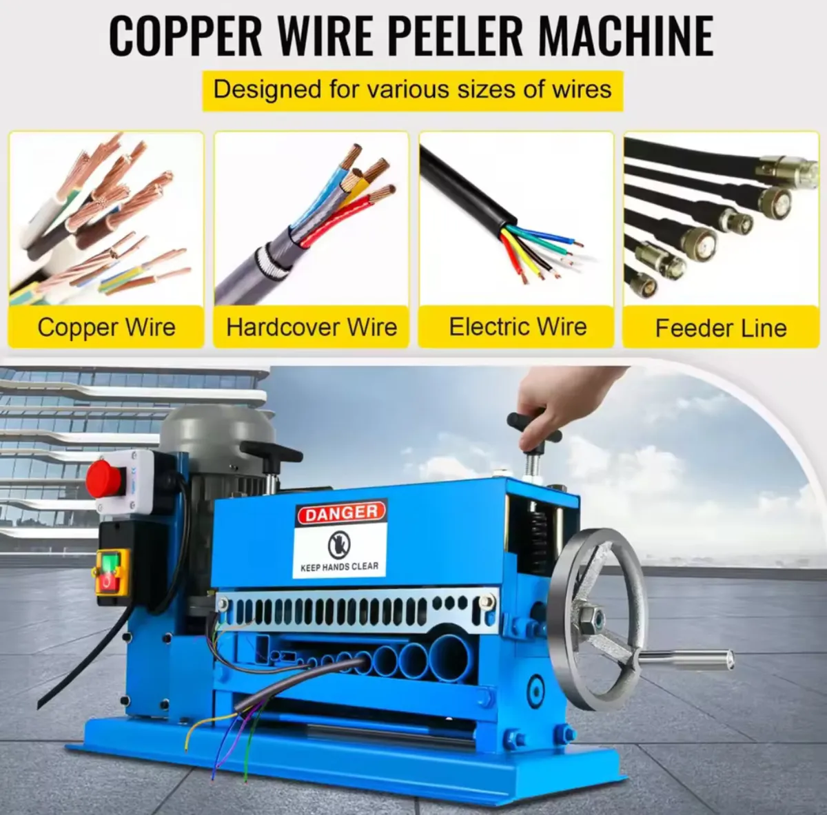 New Automatic Wire Stripping Machine 1.5-40MM - Image 3