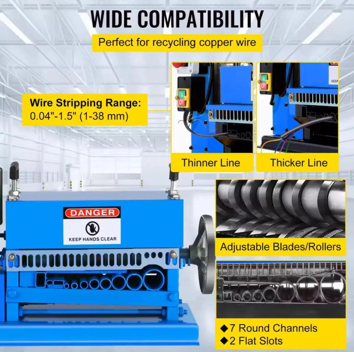 New Automatic Wire Stripping Machine 1.5-40MM - Image 4