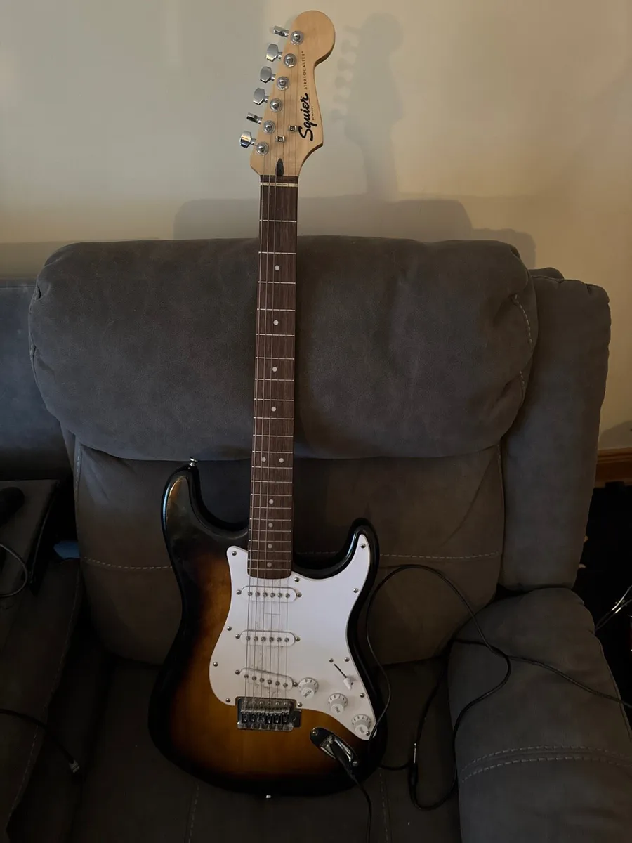 Fender Squire Strat Electric Guitar - Image 1