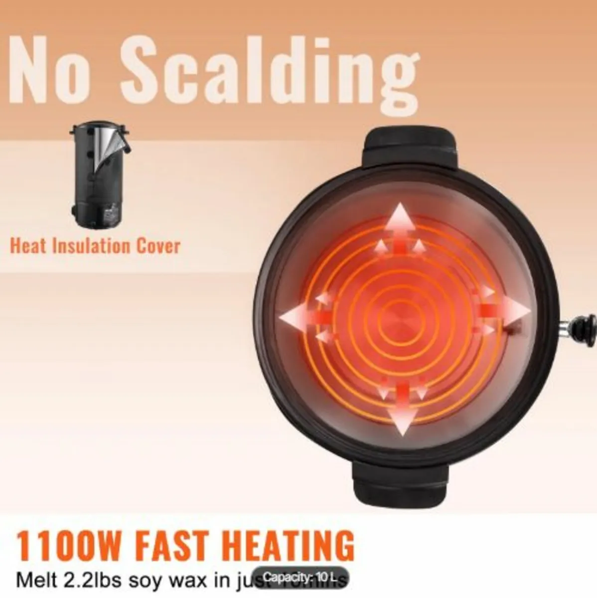 Wax Melter for Candle Making 10Liter Electric Pot - Image 2