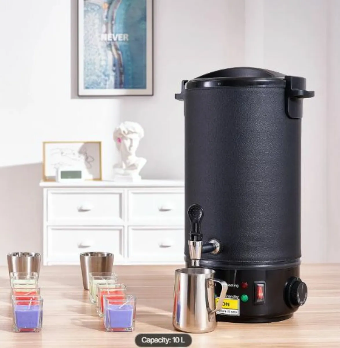 Wax Melter for Candle Making 10Liter Electric Pot - Image 4