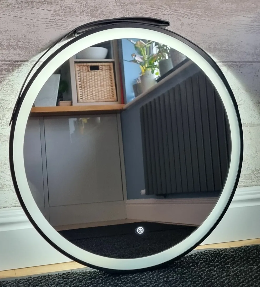 LED Bathroom Mirror Black Frame - Image 3