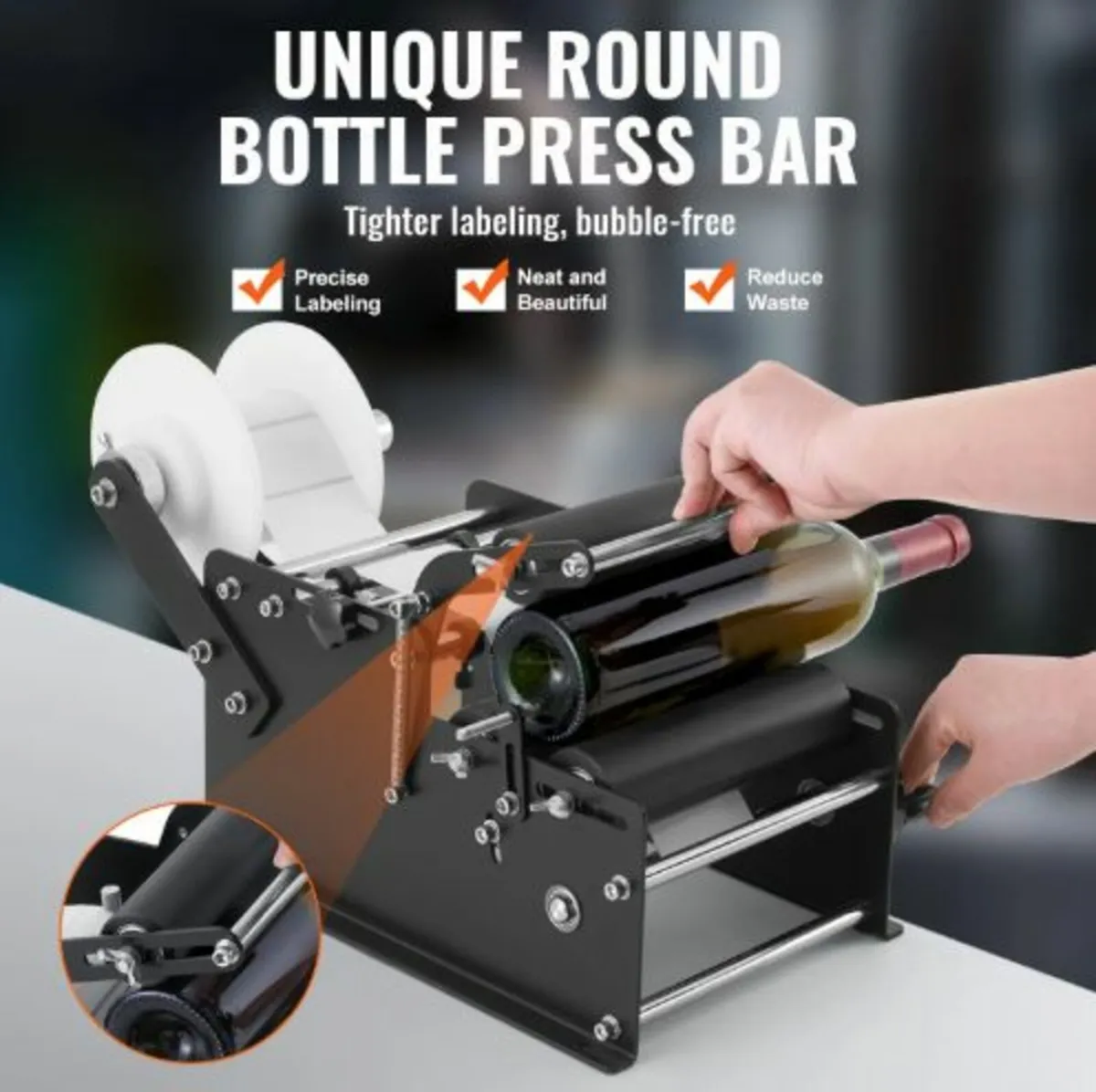 Manual Round Labeling Machine,15-20pcs/min,Bottle - Image 4