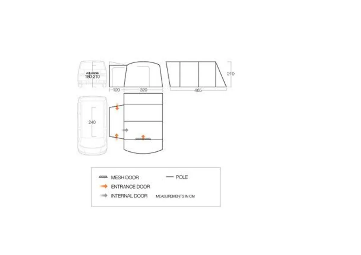 Vango Galli Low Driveaway Awning - Image 2