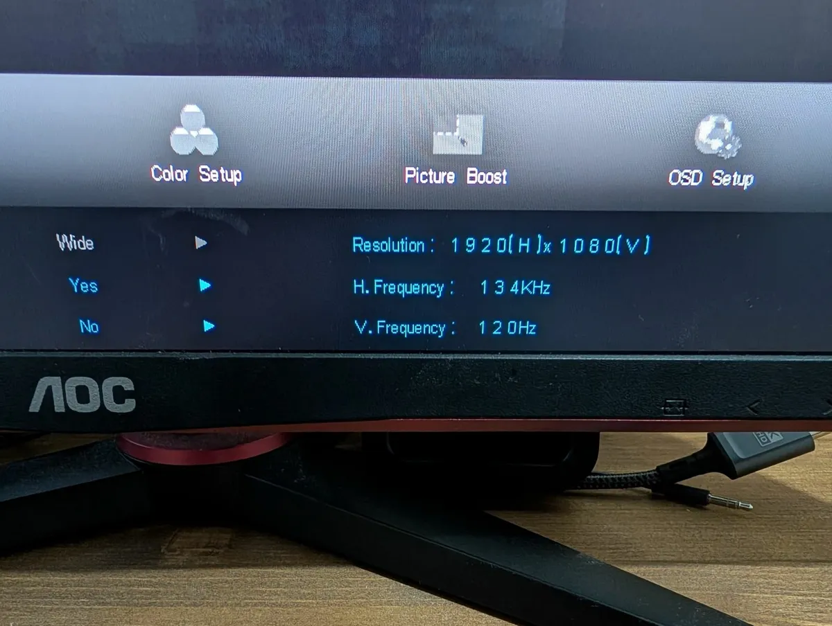 AOC 24G2U 24" Full HD 144Hz Gaming Monitor - Image 4