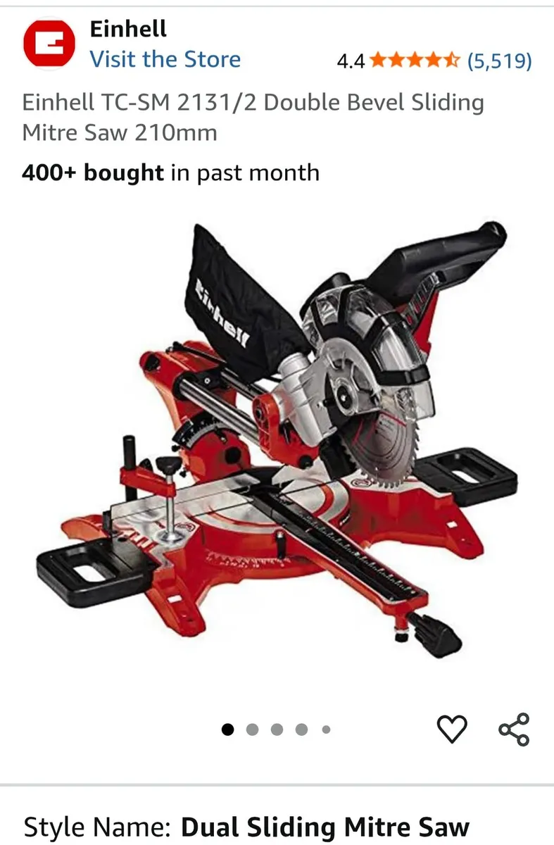 Einhell TC-SM 2131/2 Double Bevel Sliding Mitre - Image 1