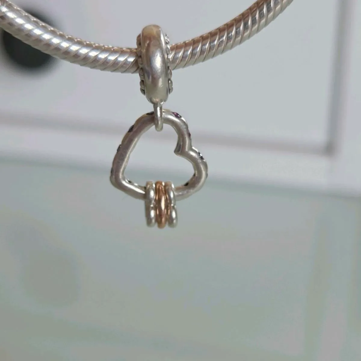 Pandora charm dangle hearts - Image 4