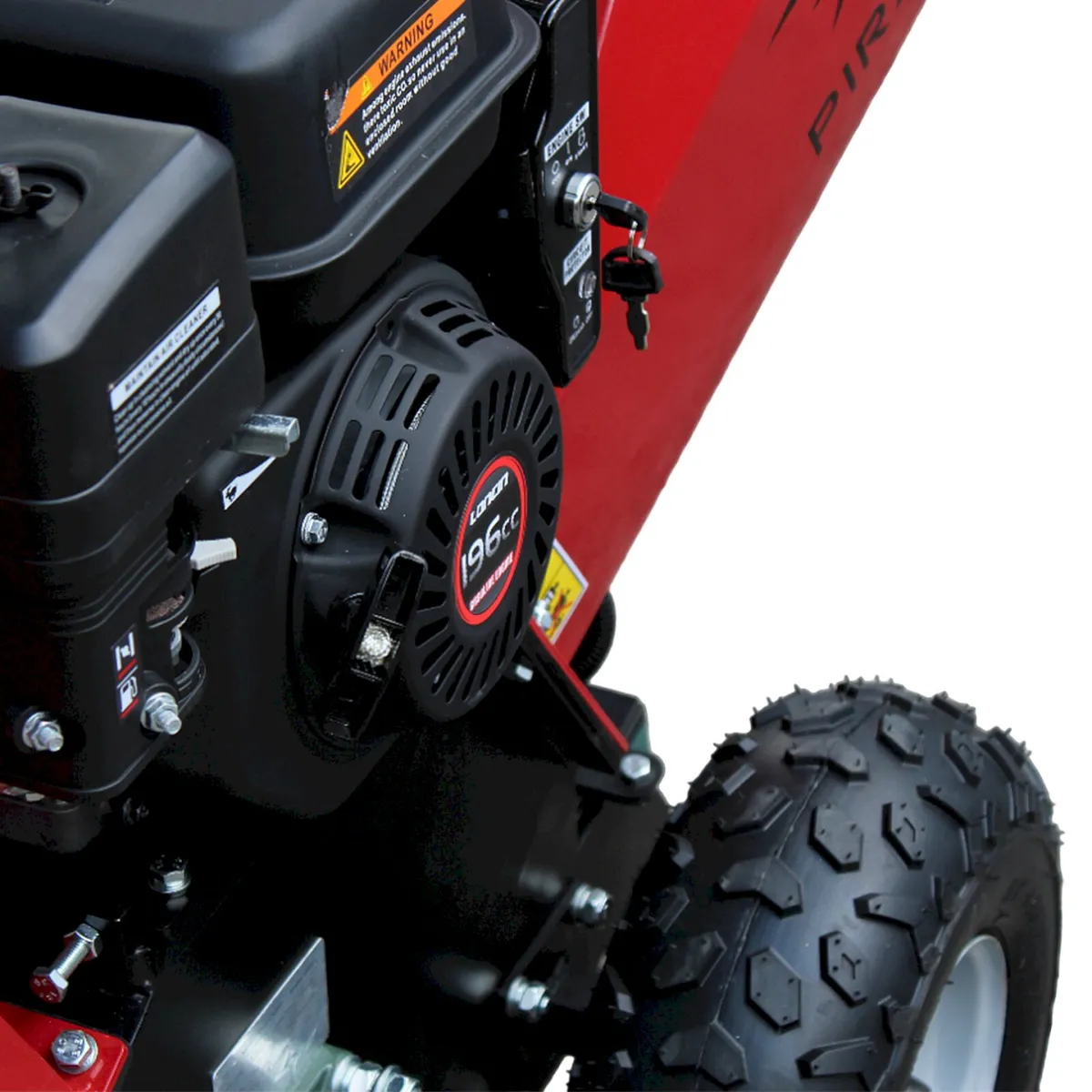 Piranha 6.5hp Woodchipper 100mm / 3.9" Capacity - Image 4