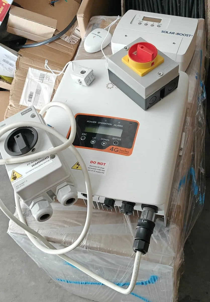 6 PV solar panels complete kit inverter,  I-boost - Image 2