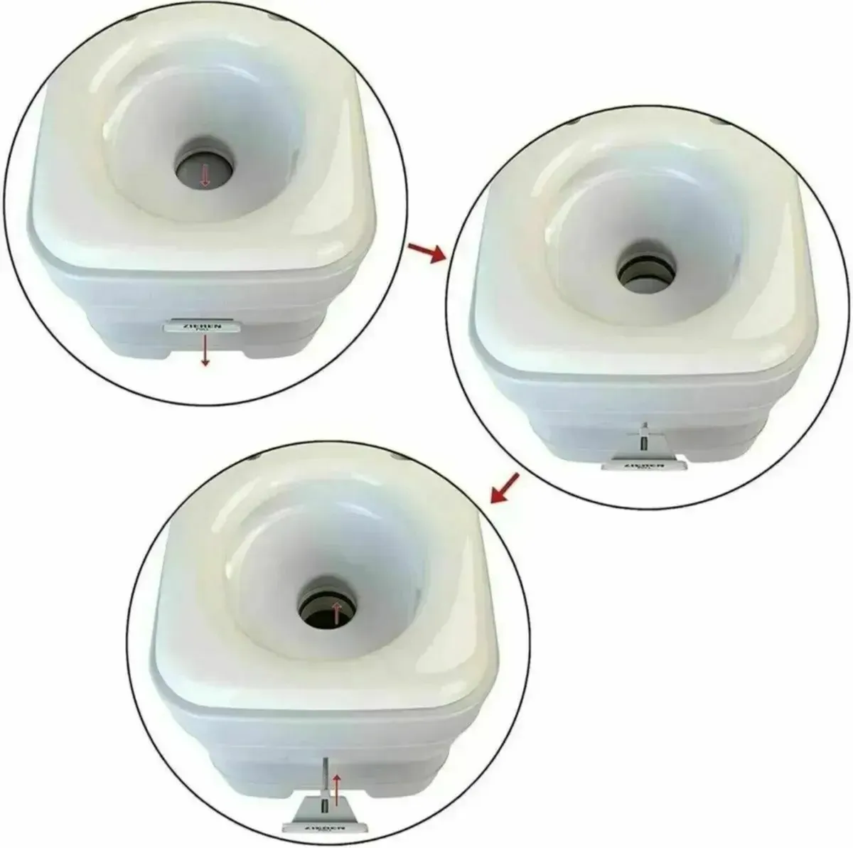 Outdoor Camping Toilet Portable Deluxe Seat - Image 3