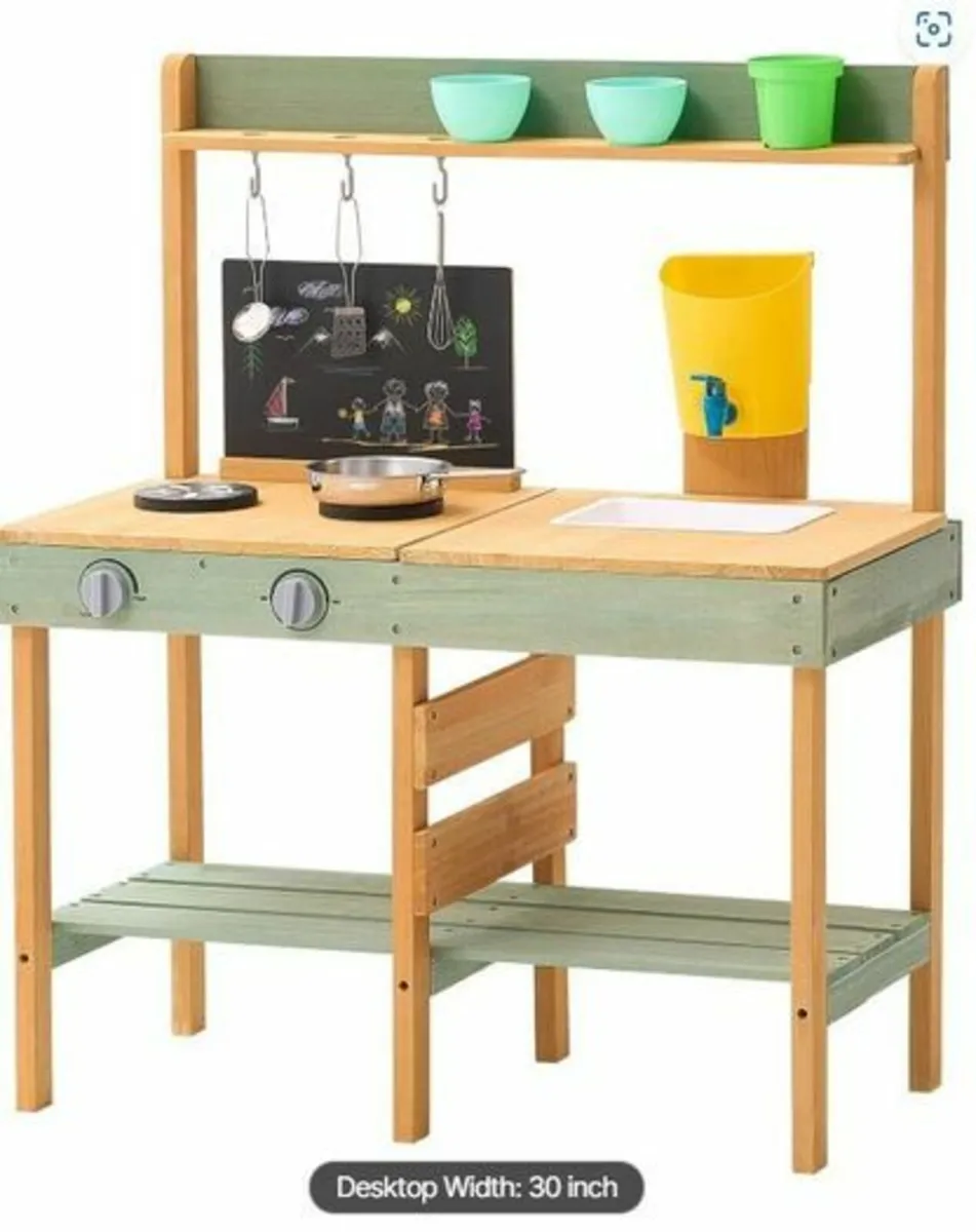 Wooden Play Kitchen - Image 1