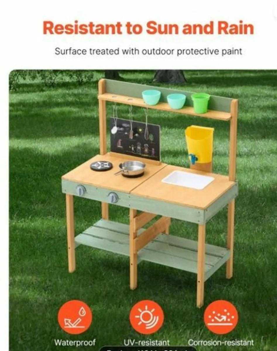 Wooden Play Kitchen - Image 4