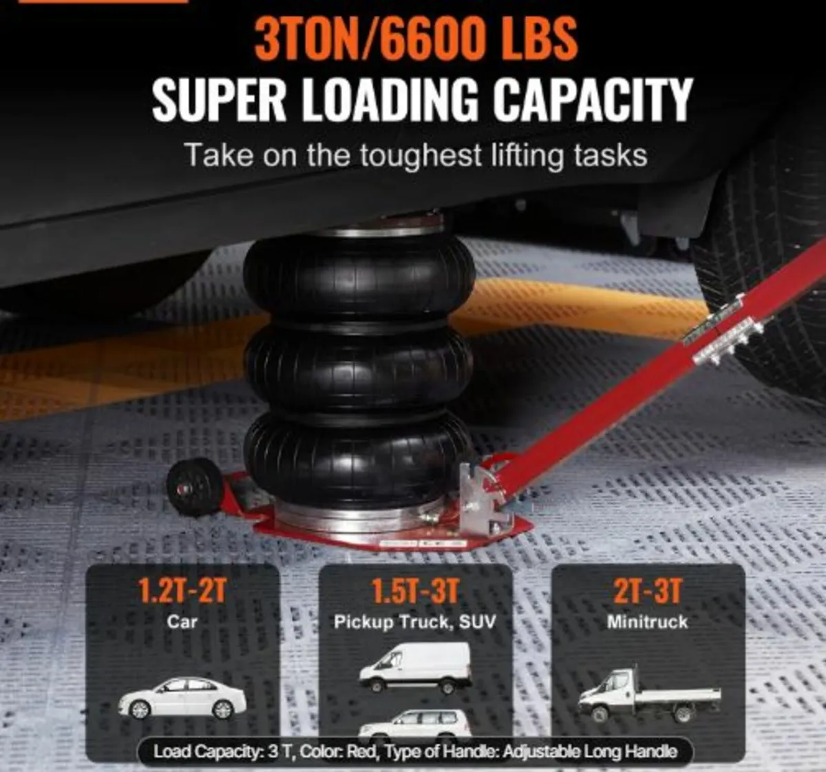 Air Jack,3 Ton/3000 kg Triple Bag Air Jack,Airbag - Image 2