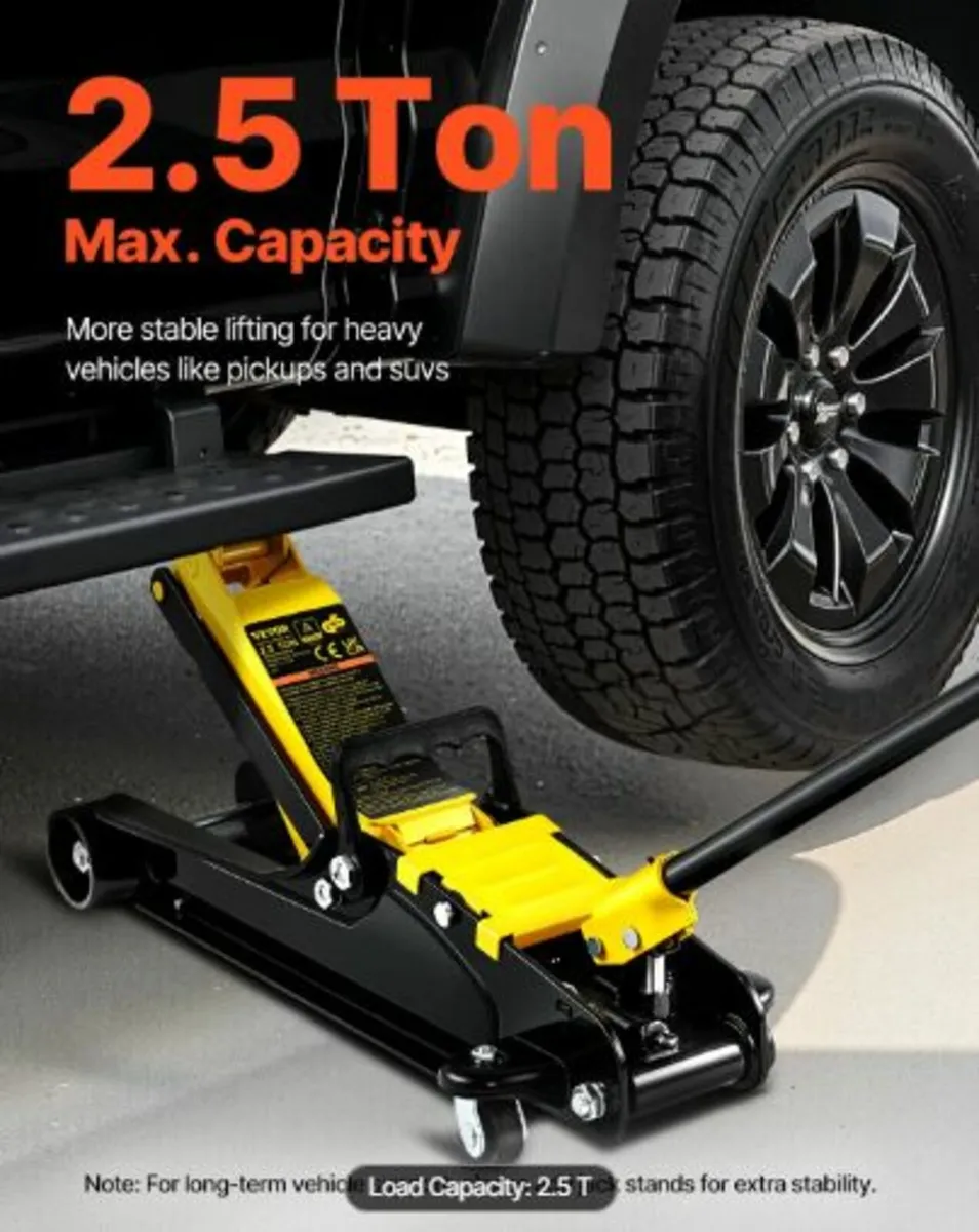 Floor Jack, 2.5 Ton Low Profile Floor Jack, Heavy - Image 2
