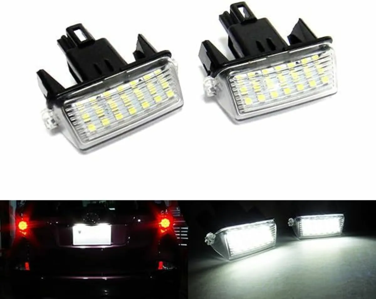TOYOTA 2x LED Licence Number Plate Light White Can