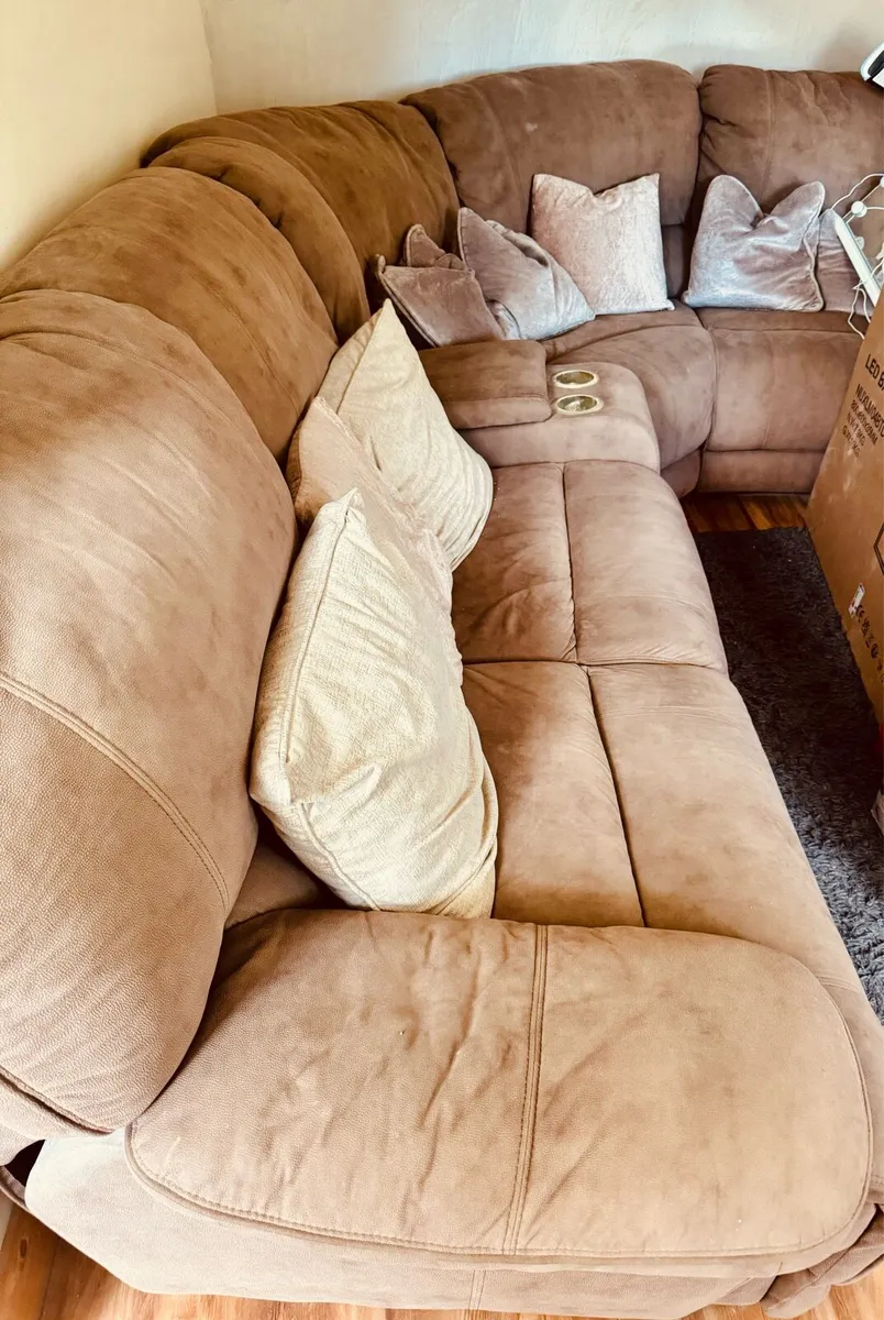 Harvey Norman corner sofa and armchair - Image 2