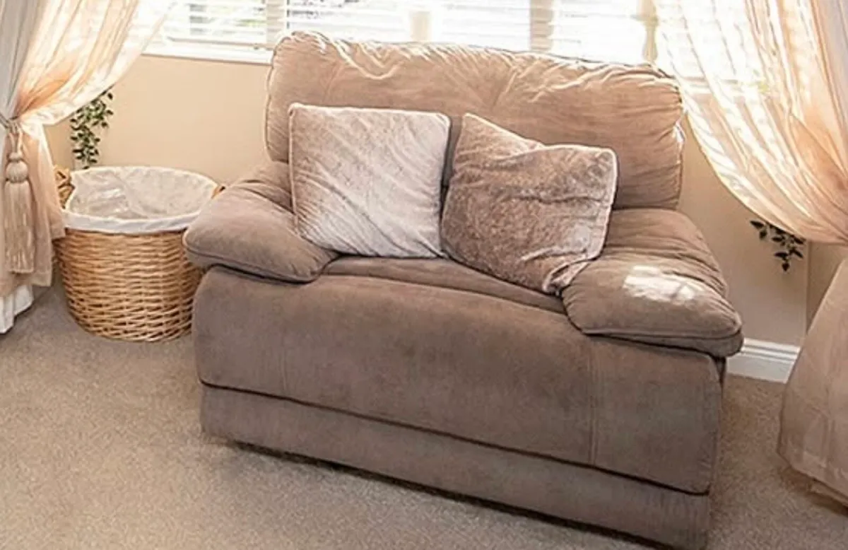 Harvey Norman corner sofa and armchair - Image 3