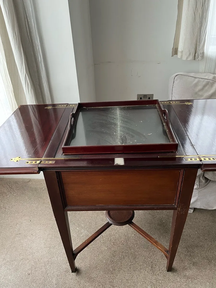 Antique Drinks table - Image 2