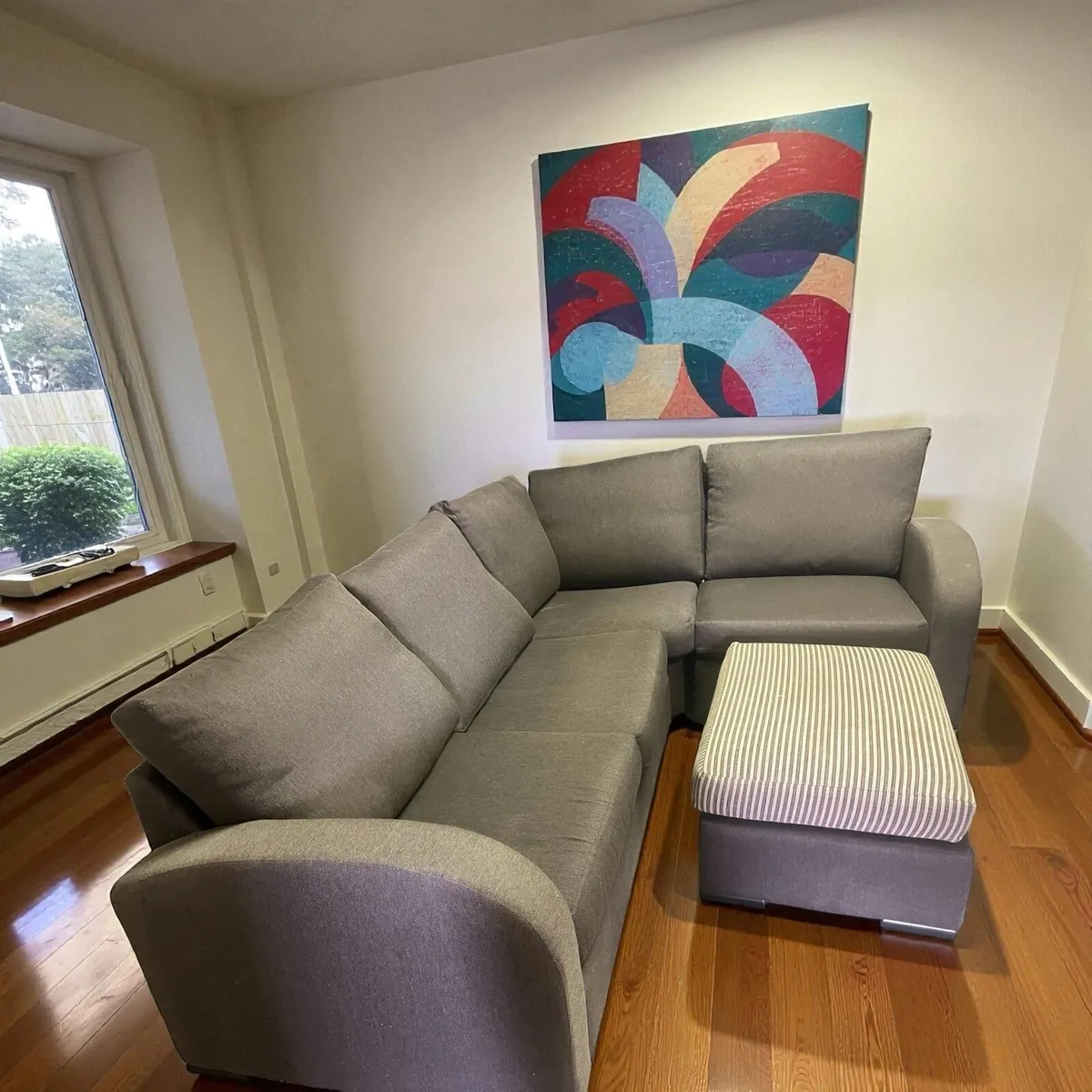 Brown Corner sofa L shaped couch furniture - Image 3