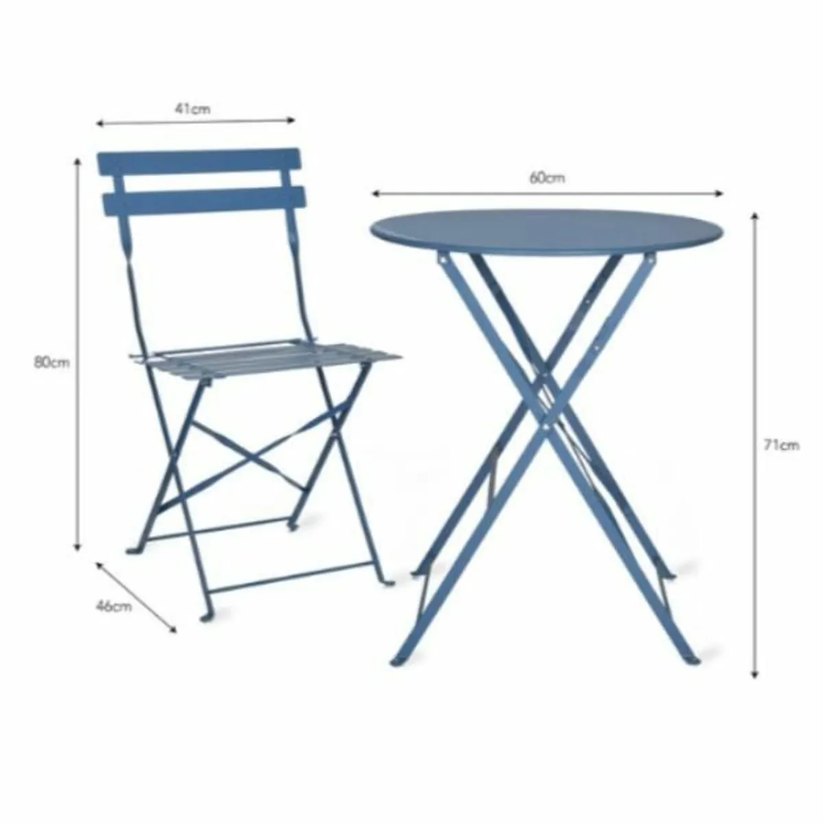 Rive Droite Bistro Set Small Cove Blue – GT38 - Image 2