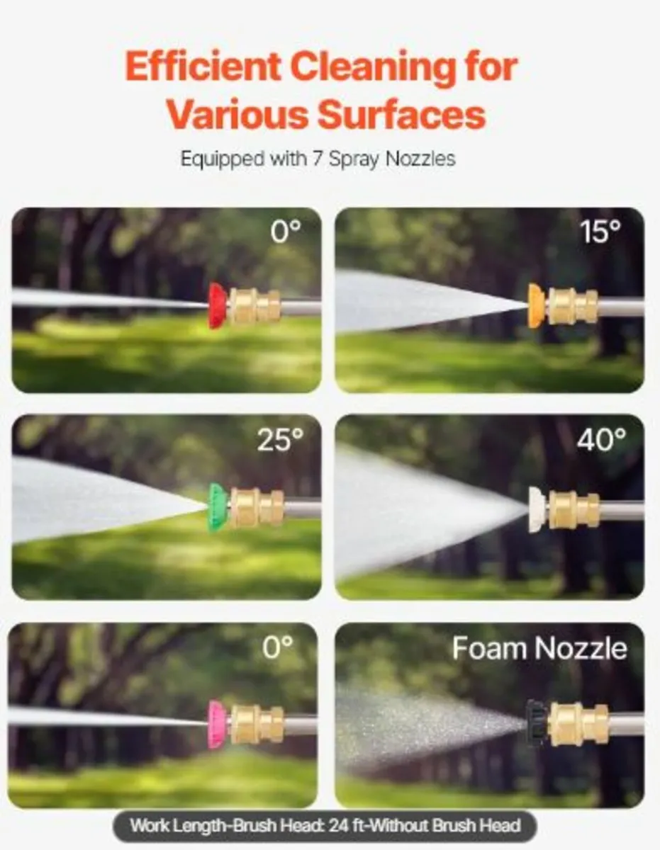 Pressure Washer Telescoping Wand, 24 ft, 4000 psi - Image 4