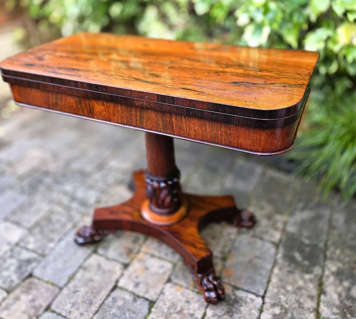 Georgian Rosewood Card Table- Circa 1830 - Image 2