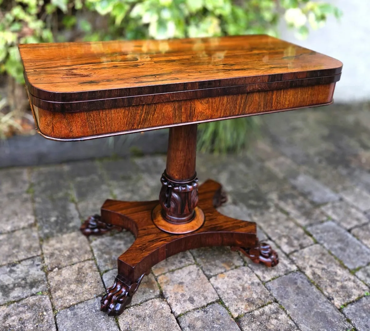 Georgian Rosewood Card Table- Circa 1830 - Image 3