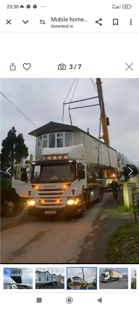 Mobile home transportation