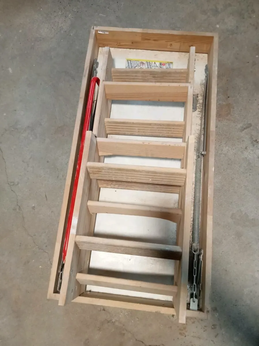 Attic storage stairs. No outer frame. Rod included - Image 1