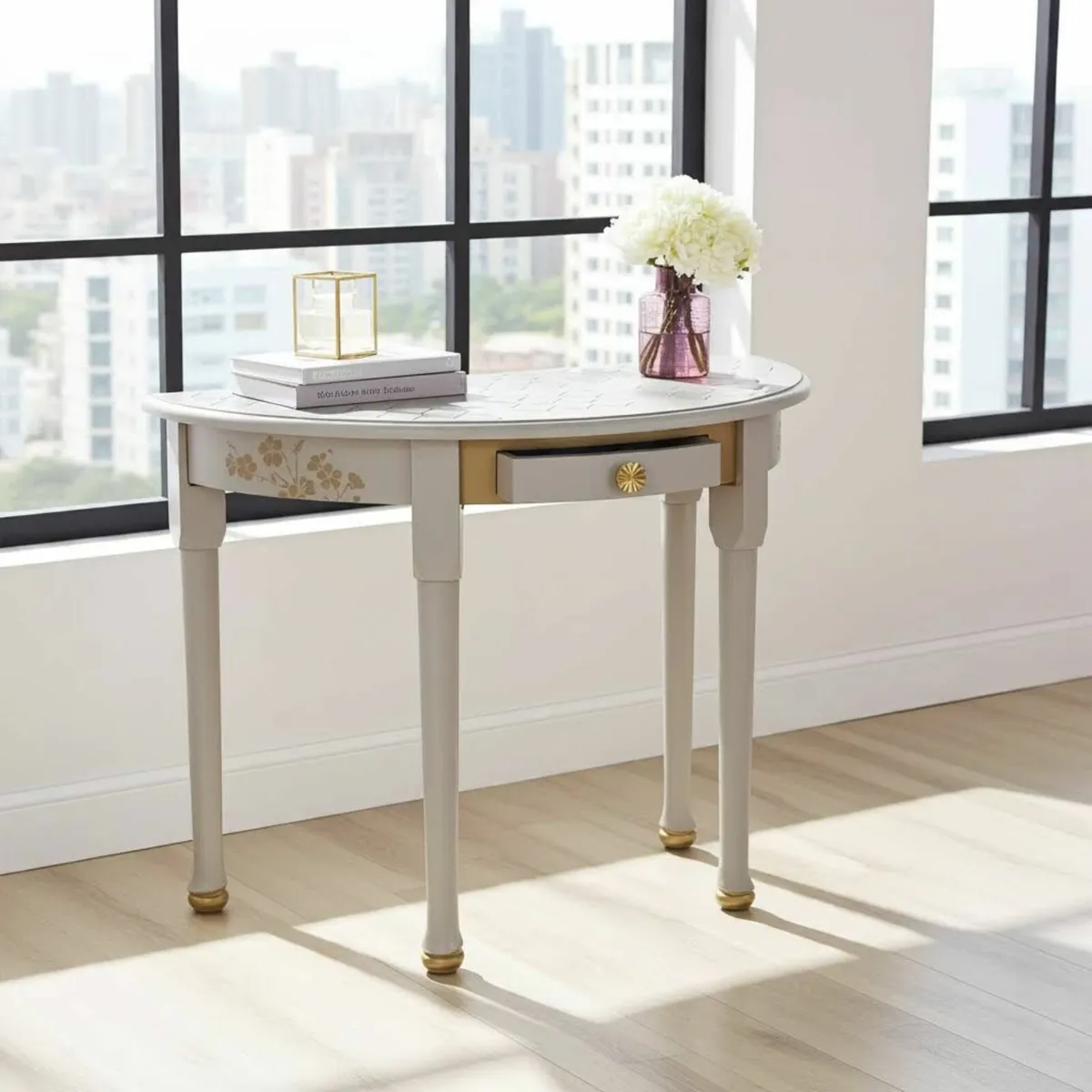 Renewed console table half moon - Image 1